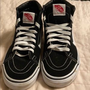 Black high top Vans